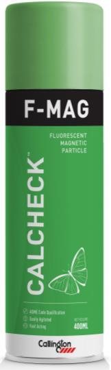 Callington CalCheck F-MAG aerosol can, labelled Fluorescent Magnetic Particle
