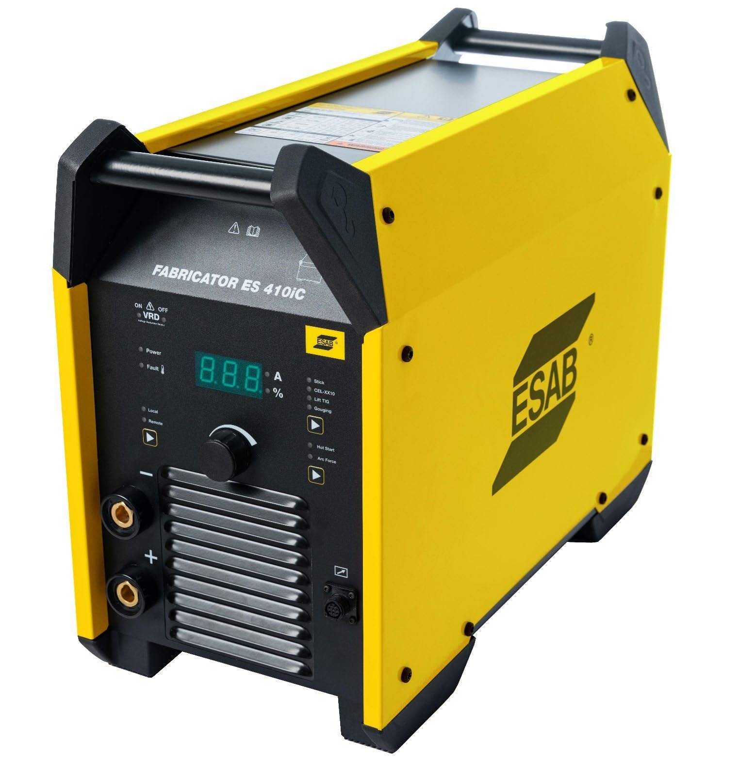 ESAB Fabricator ES 410iC heavy-duty stick welding inverter with digital display and OKC welding terminals